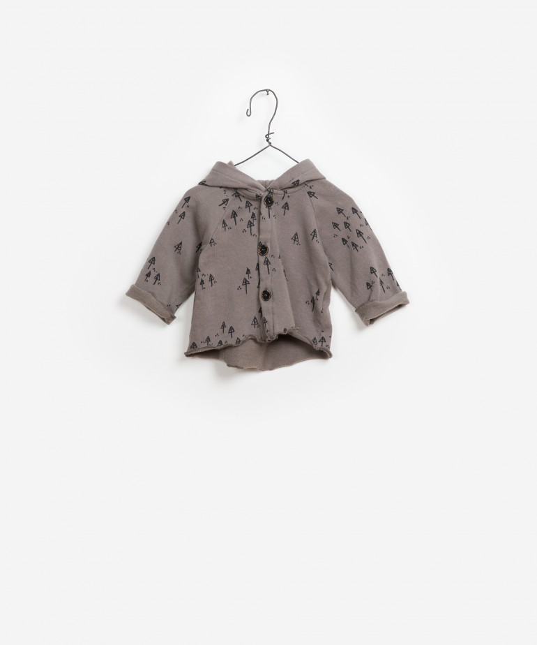 Casaco Felpa Estampada