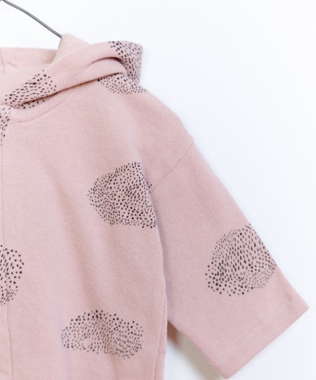 Printed Fleece Zip Jacket