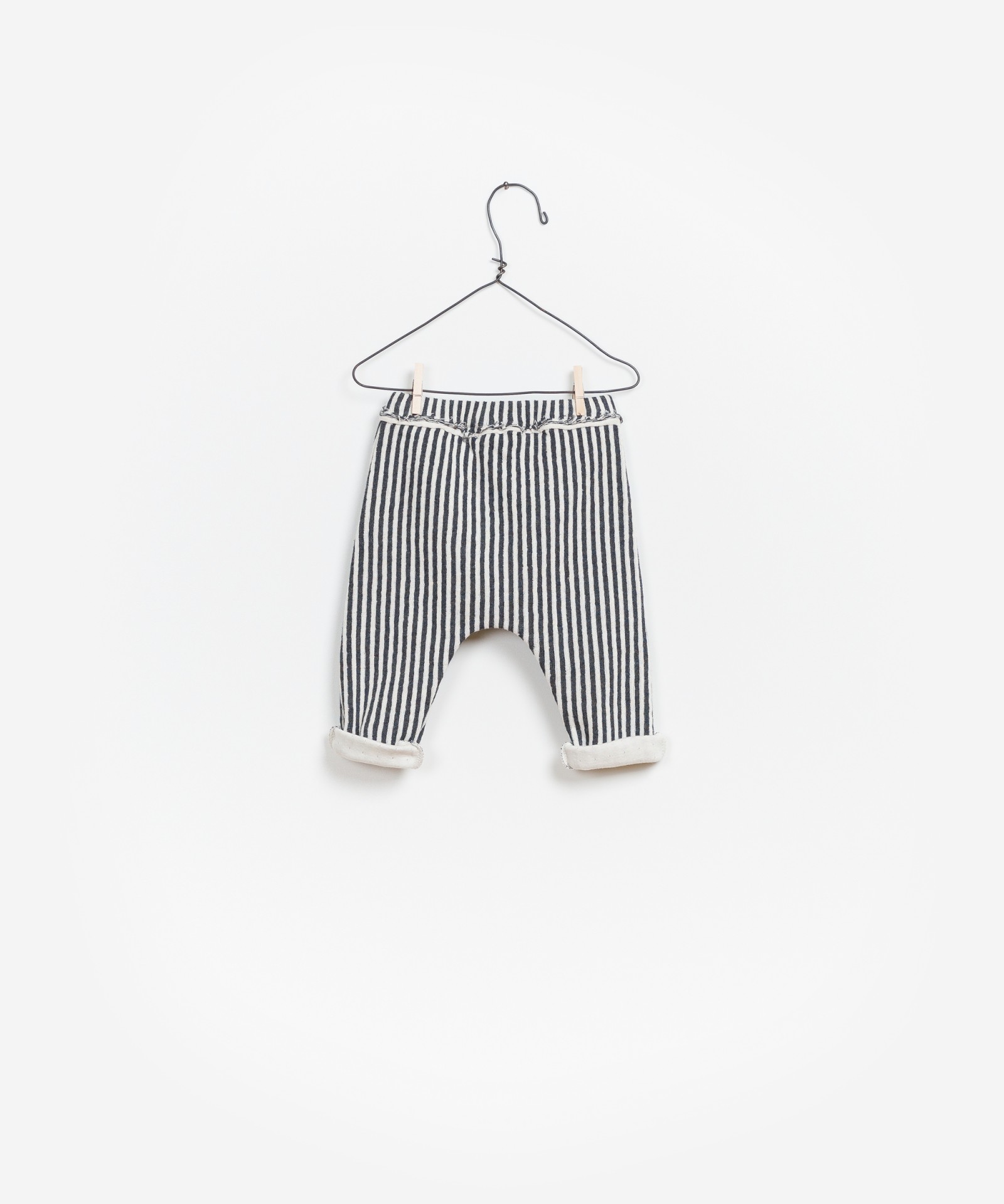Striped Double Face Trousers