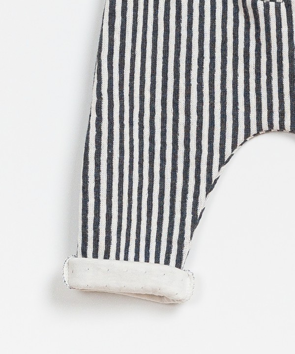 Striped Double Face Trousers