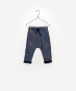 Cal�a Felpa Estampada