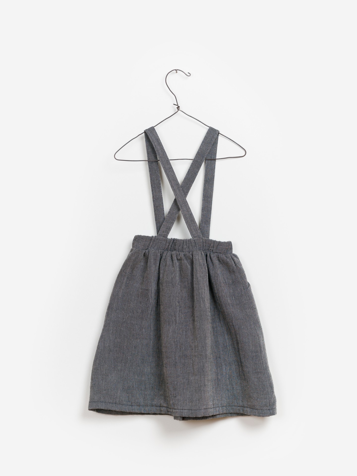 Woven Dungaree Skirt