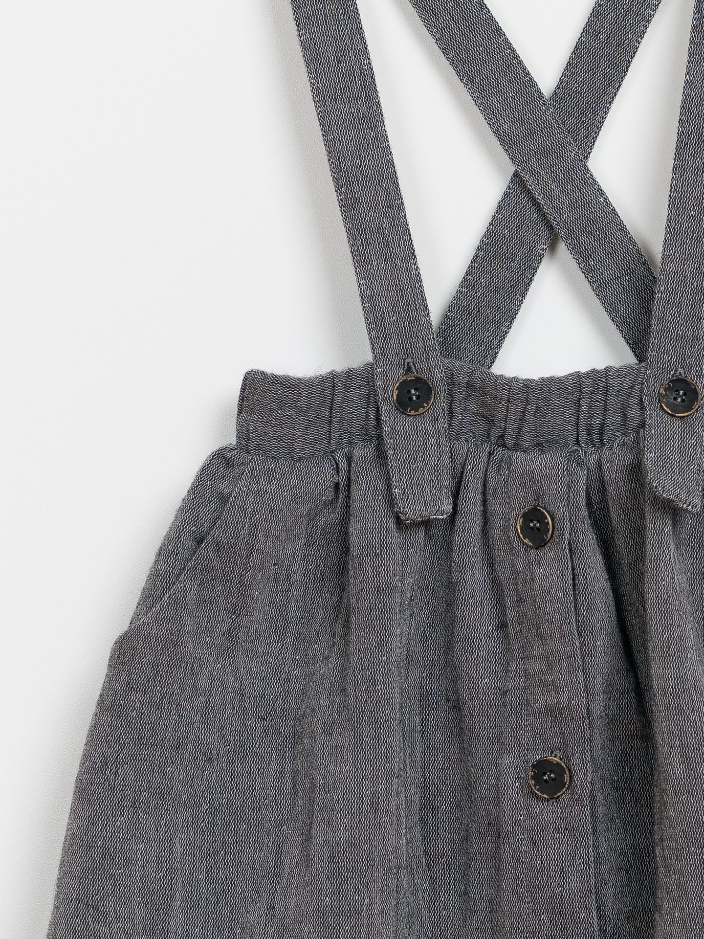 Woven Dungaree Skirt