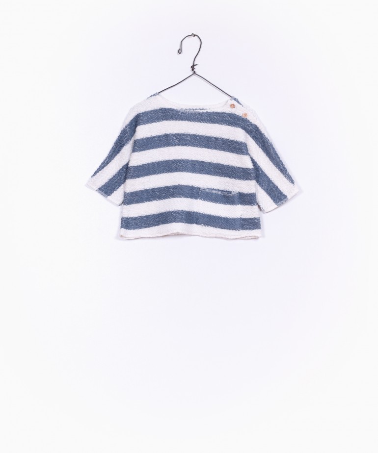 Striped Fleece Sweater