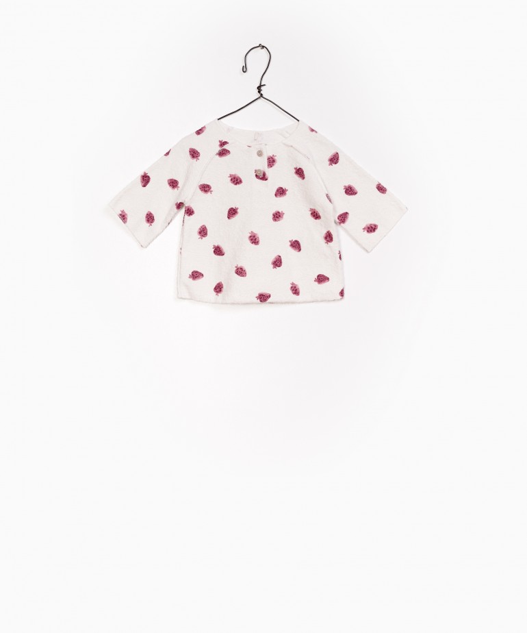 Printed Terry Sweater