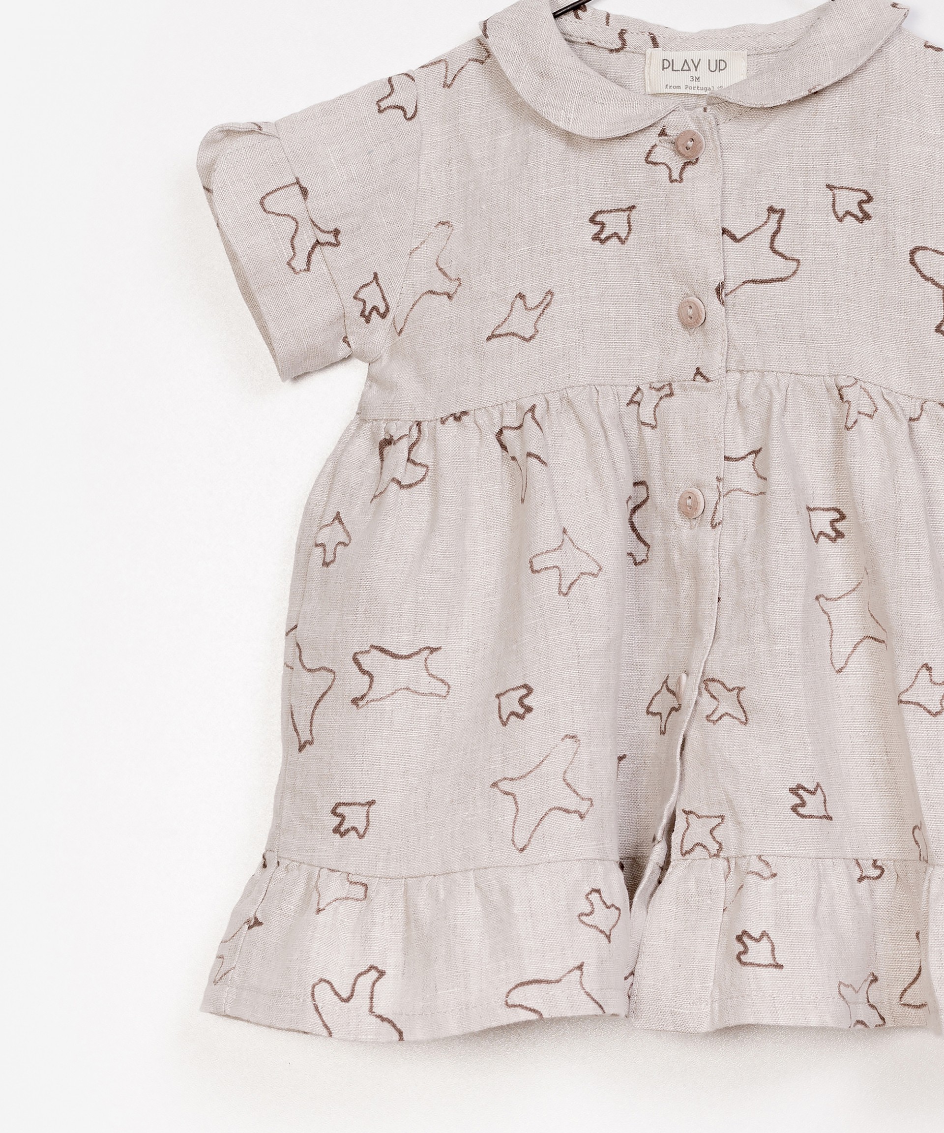 printed linen dress