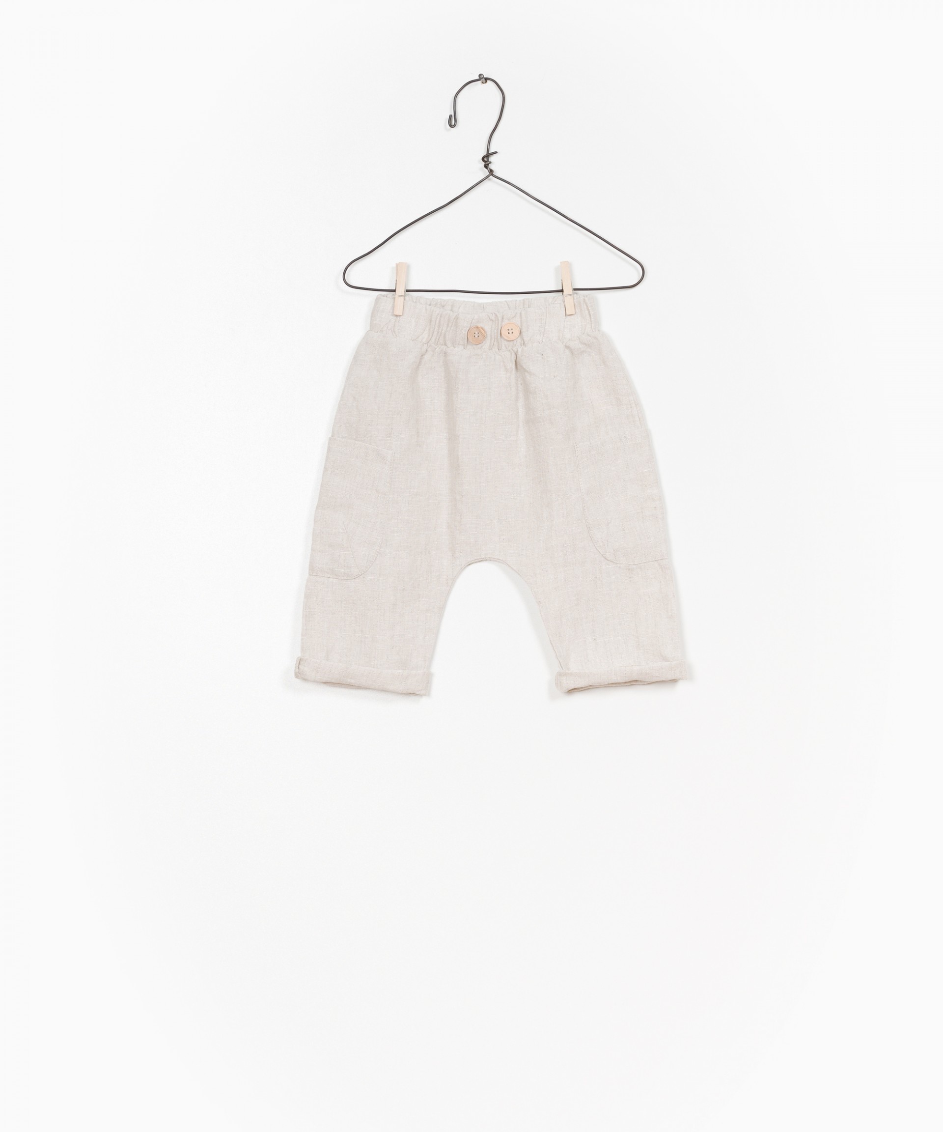 calça de linho para bebe