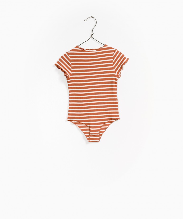 Striped RIB Bodysuit