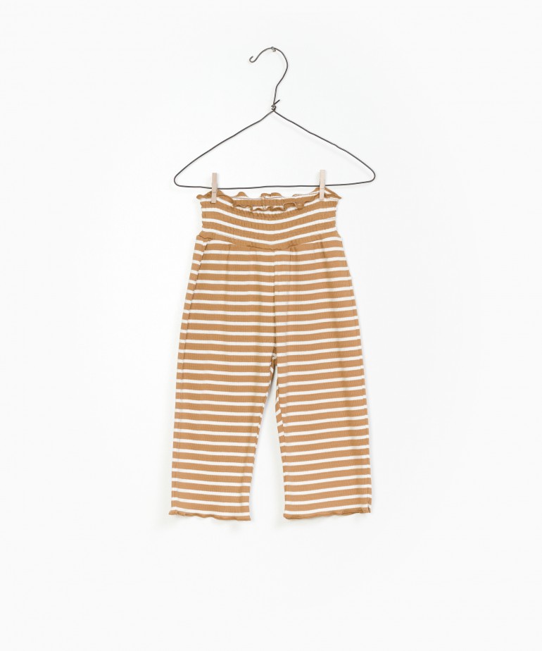 Striped RIB Trousers