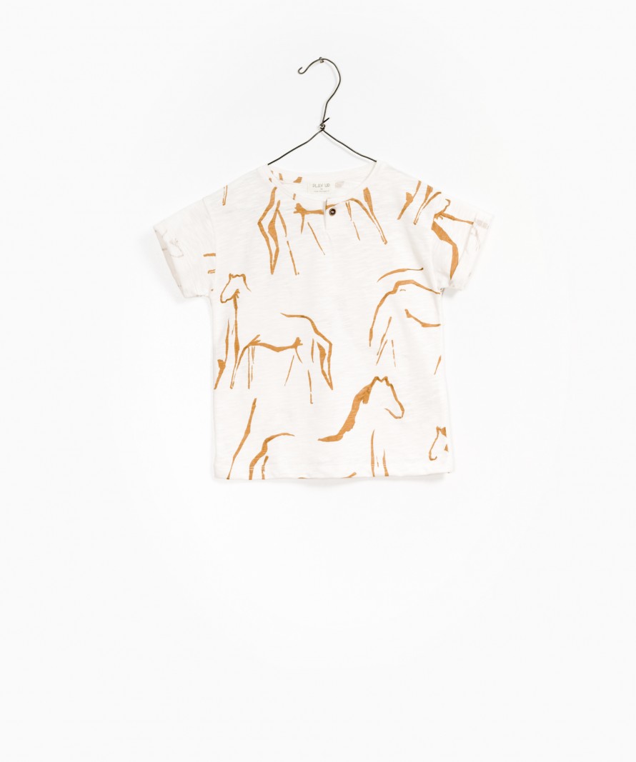 Printed Flam� Jersey T-shirt