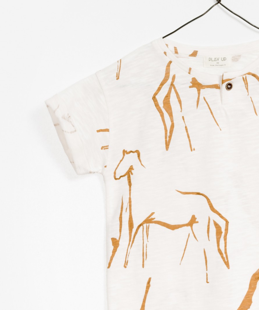 Printed Flam� Jersey T-shirt