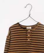 T-Shirt franzido, 100% algod�o org�nico