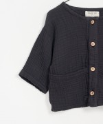 Camisa com relevo em algod�o org�nico