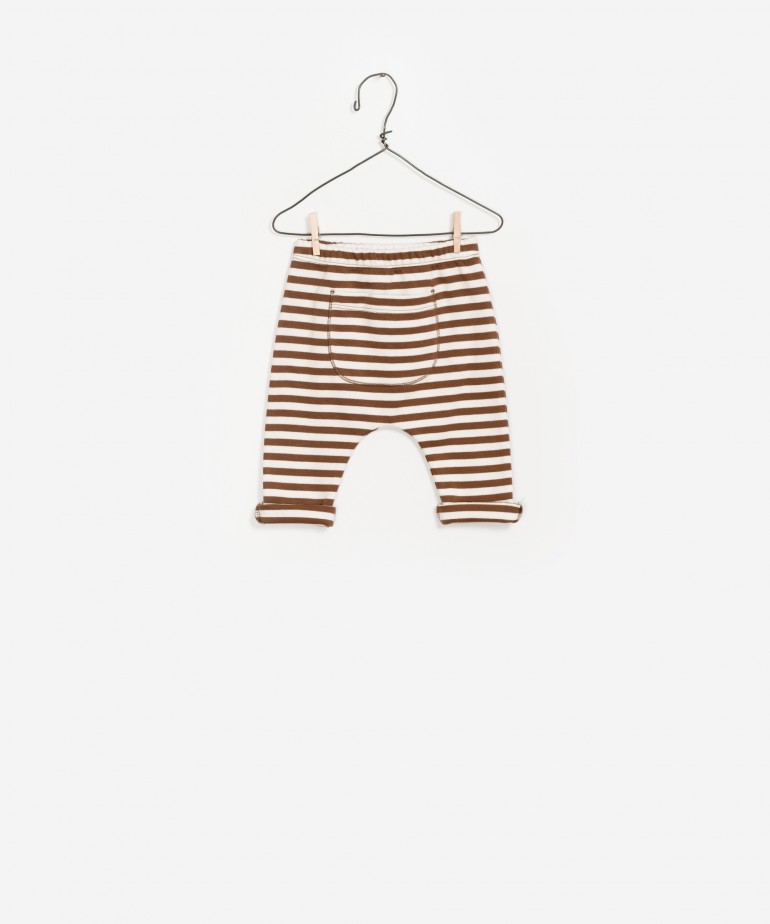 Striped Ponto Roma Legging