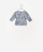 Printed long-sleeved sweater