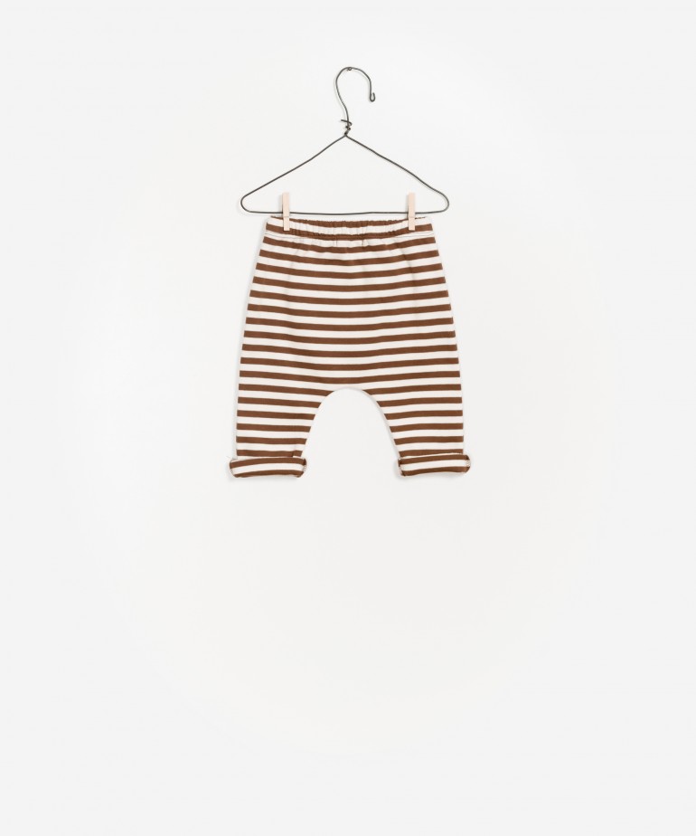 Striped Ponto Roma Legging