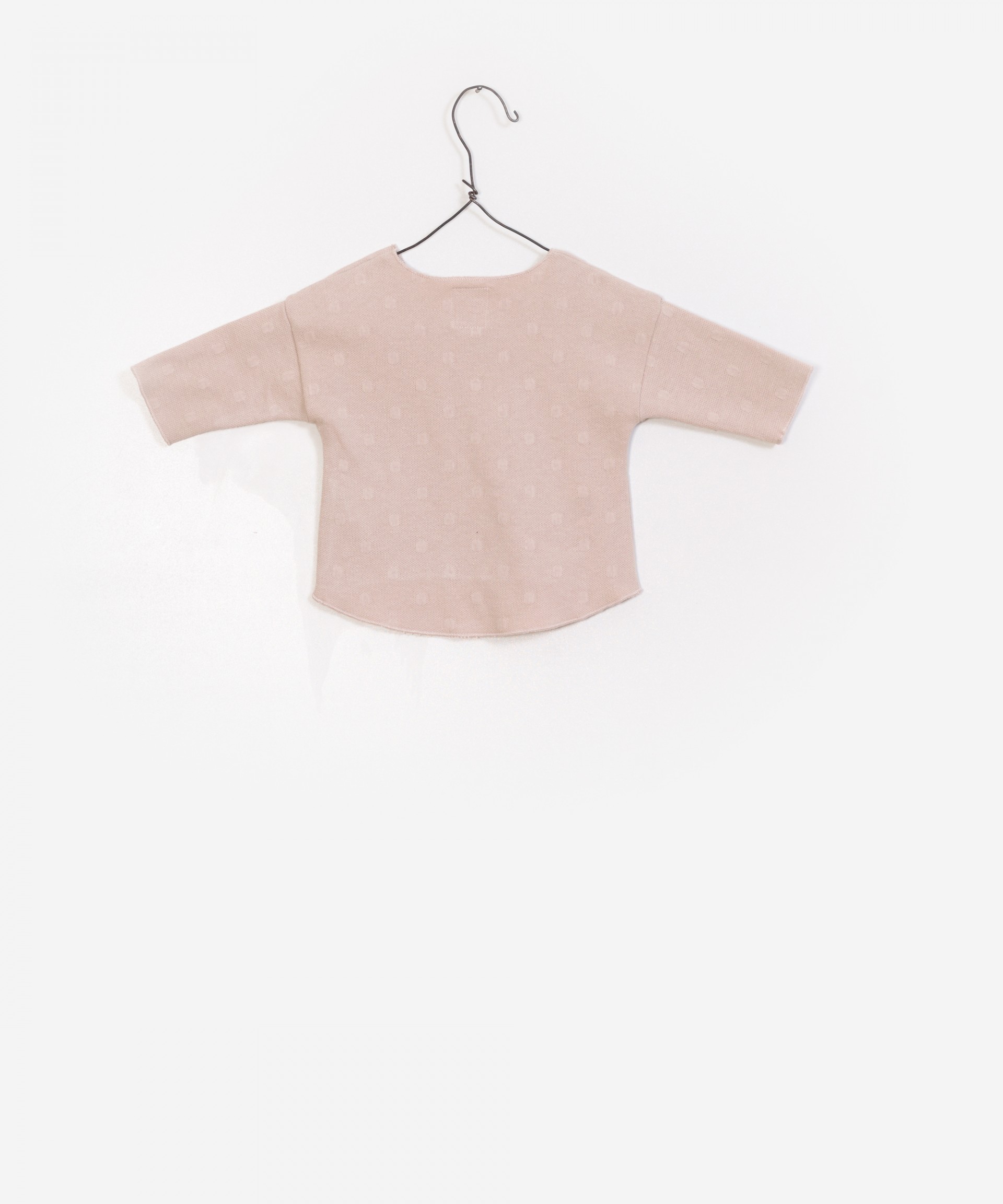 Camisola com relevo algod�o org�nico