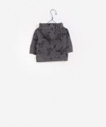 Casaco Felpa Estampado Capuz