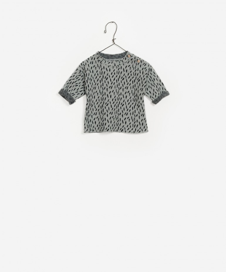 Camisola de manga comprida estampada