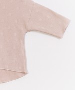 Camisola com relevo algod�o org�nico