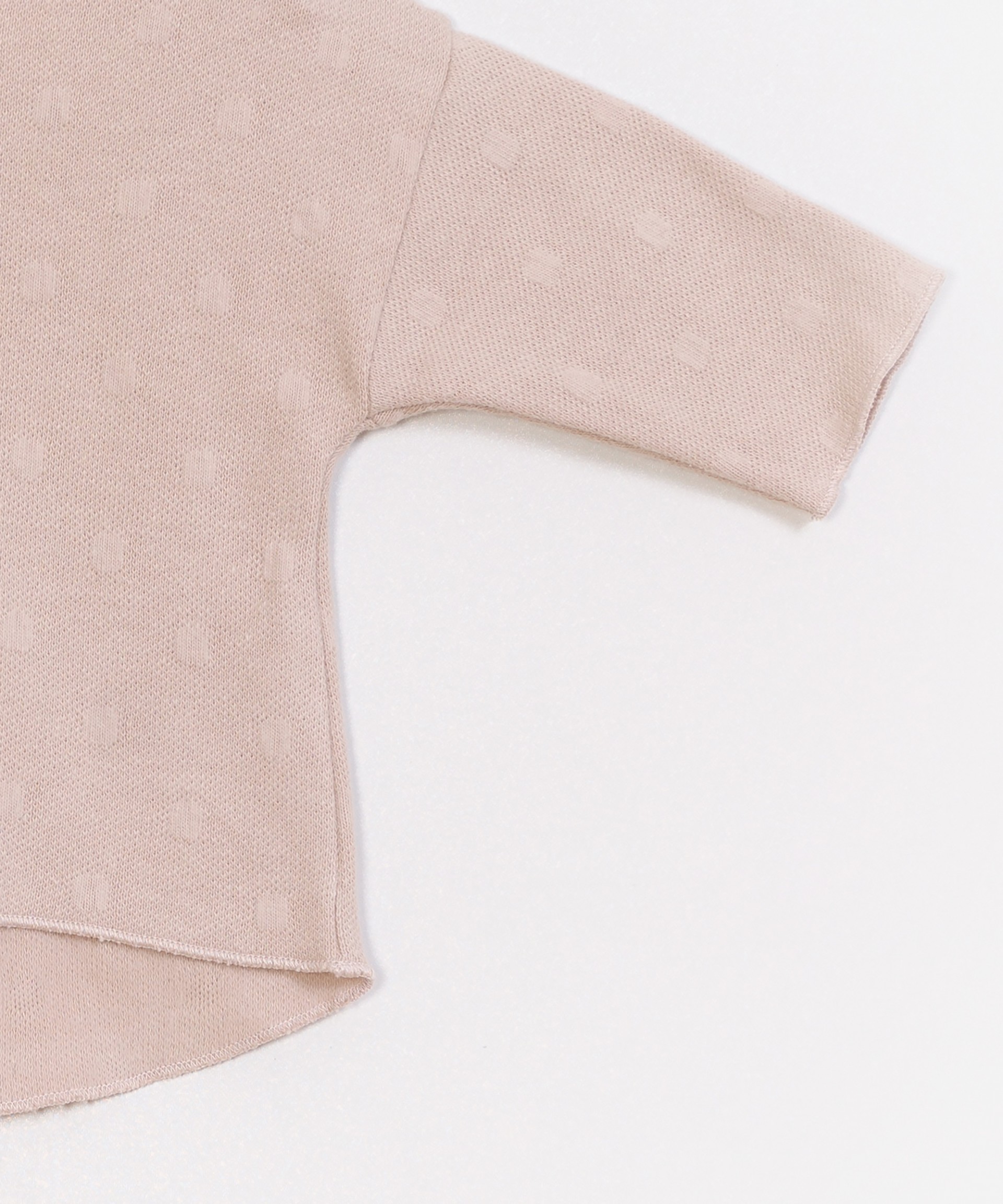 Camisola com relevo algod�o org�nico