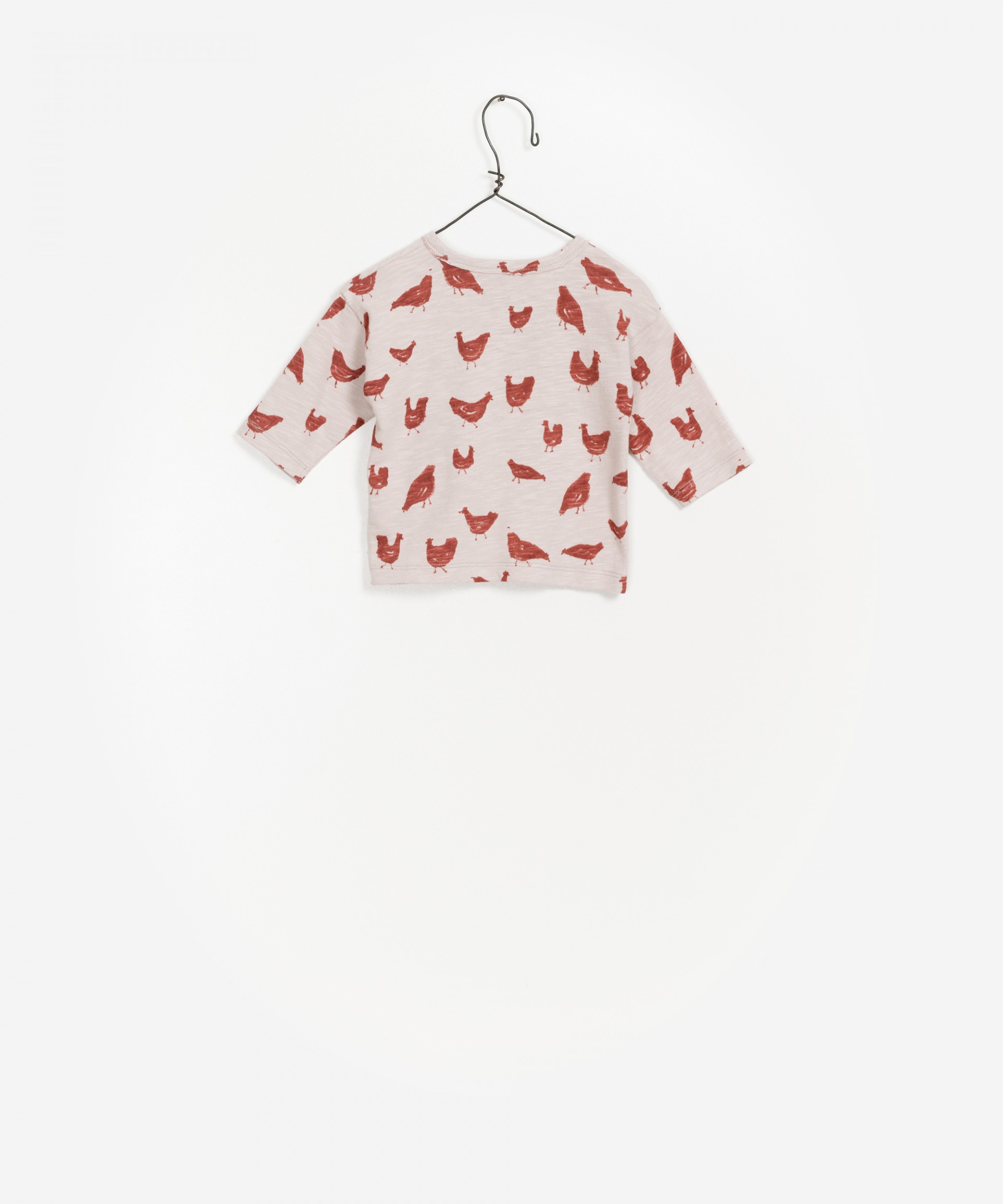 T-shirt 100% algodo orgnico manga comprida