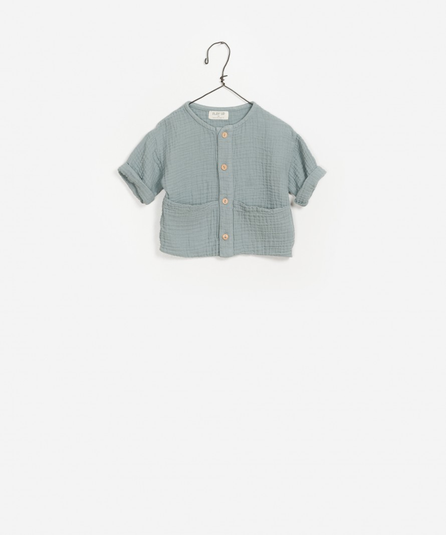 Camisa com relevo em algod�o org�nico