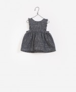 Printed Woven Dungaree Skirt
