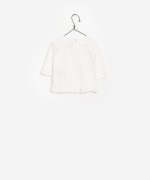 Ruffled Organic Cotton Sweater