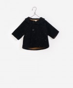 Casaco de l� com bot�es