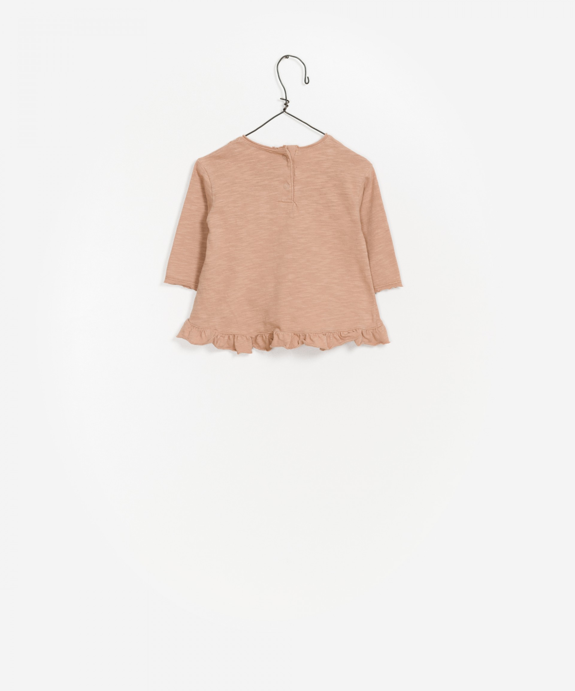 Ruffled Organic Cotton Sweater
