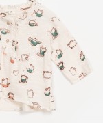 Camisola Jersey Flam� Estampada