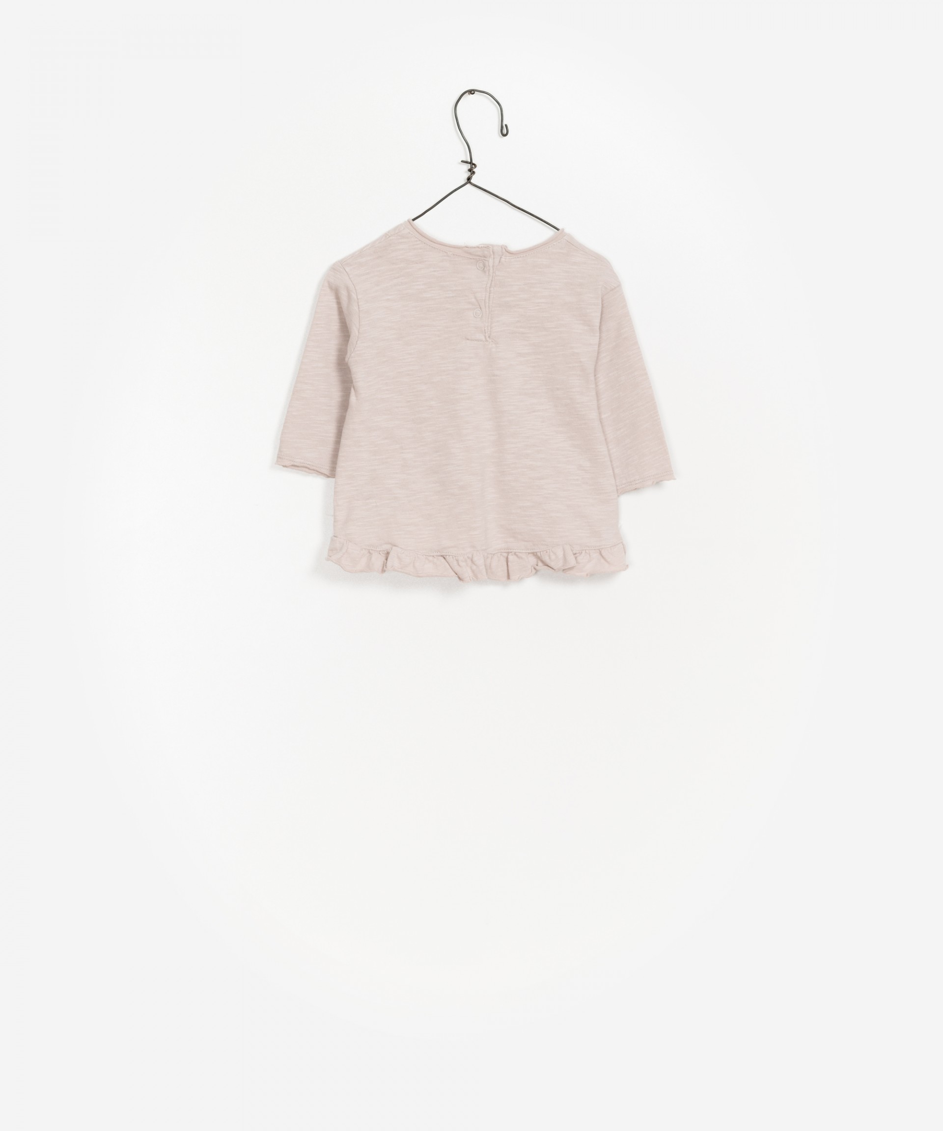 Ruffled Organic Cotton Sweater
