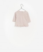Ruffled Organic Cotton Sweater