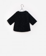 Casaco de l� com bot�es