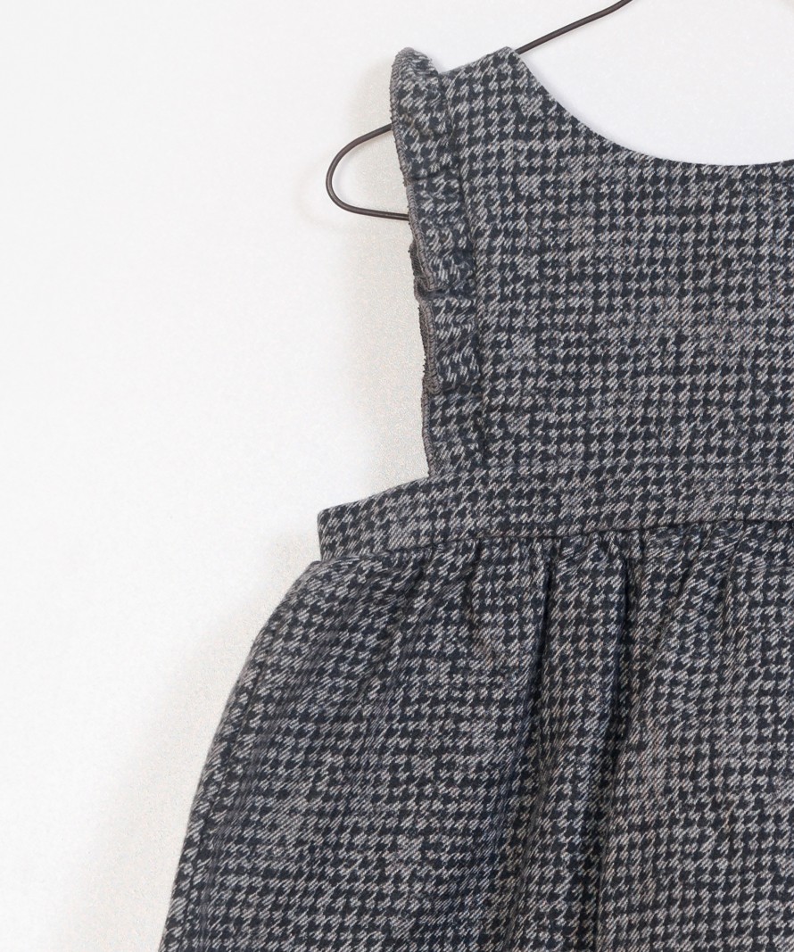 Printed Woven Dungaree Skirt