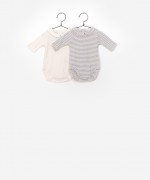 Pack 2 bodys rec�m-nascido com gola