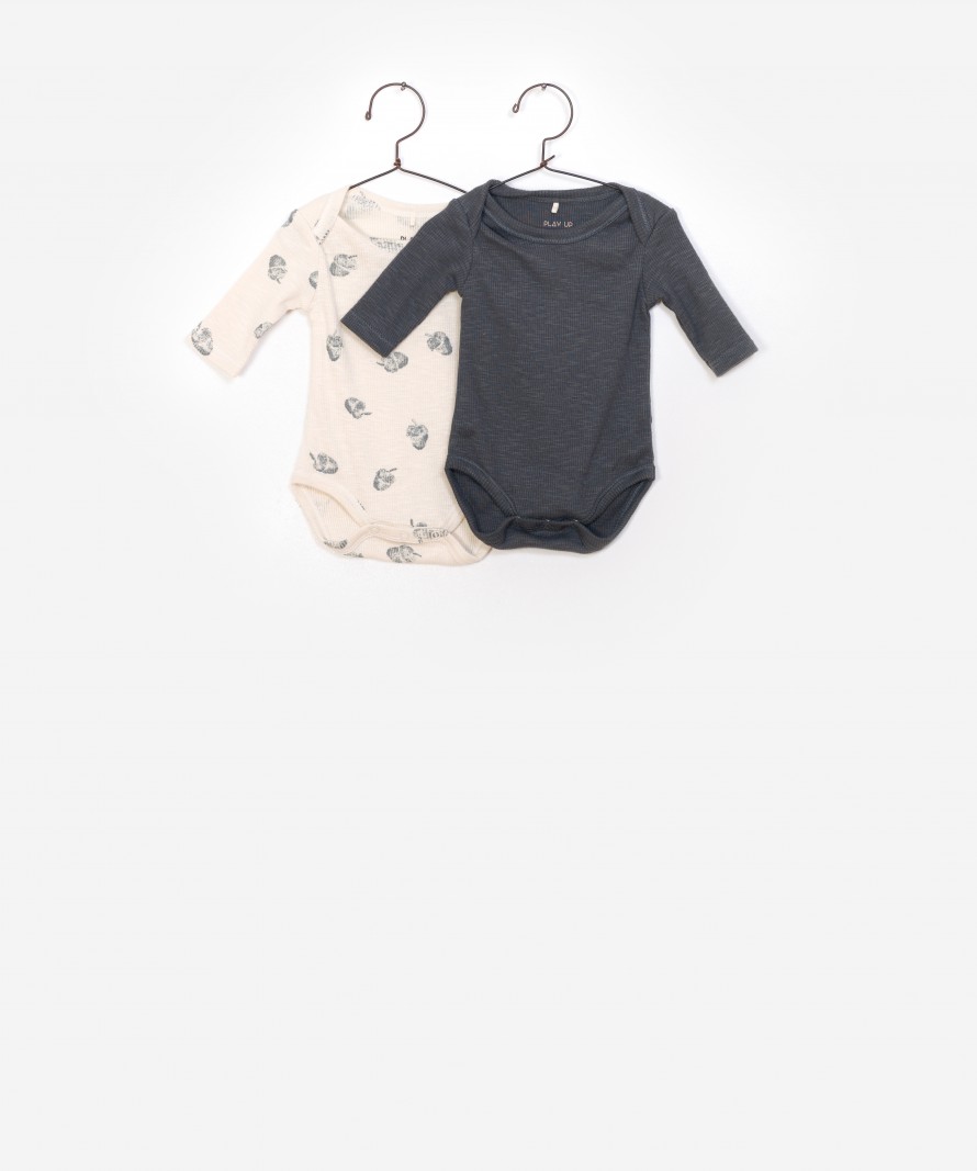 Pack 2 Bodys Rib Flam�