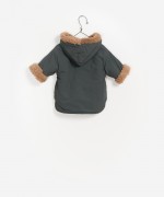 Parka para beb� forrada com capuz