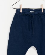 Cal�as de algod�o com cord�o