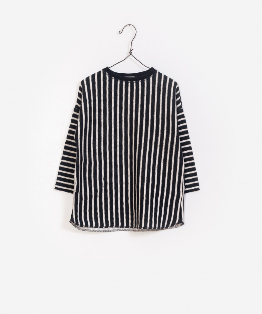 Vestido Dupla Face Riscas