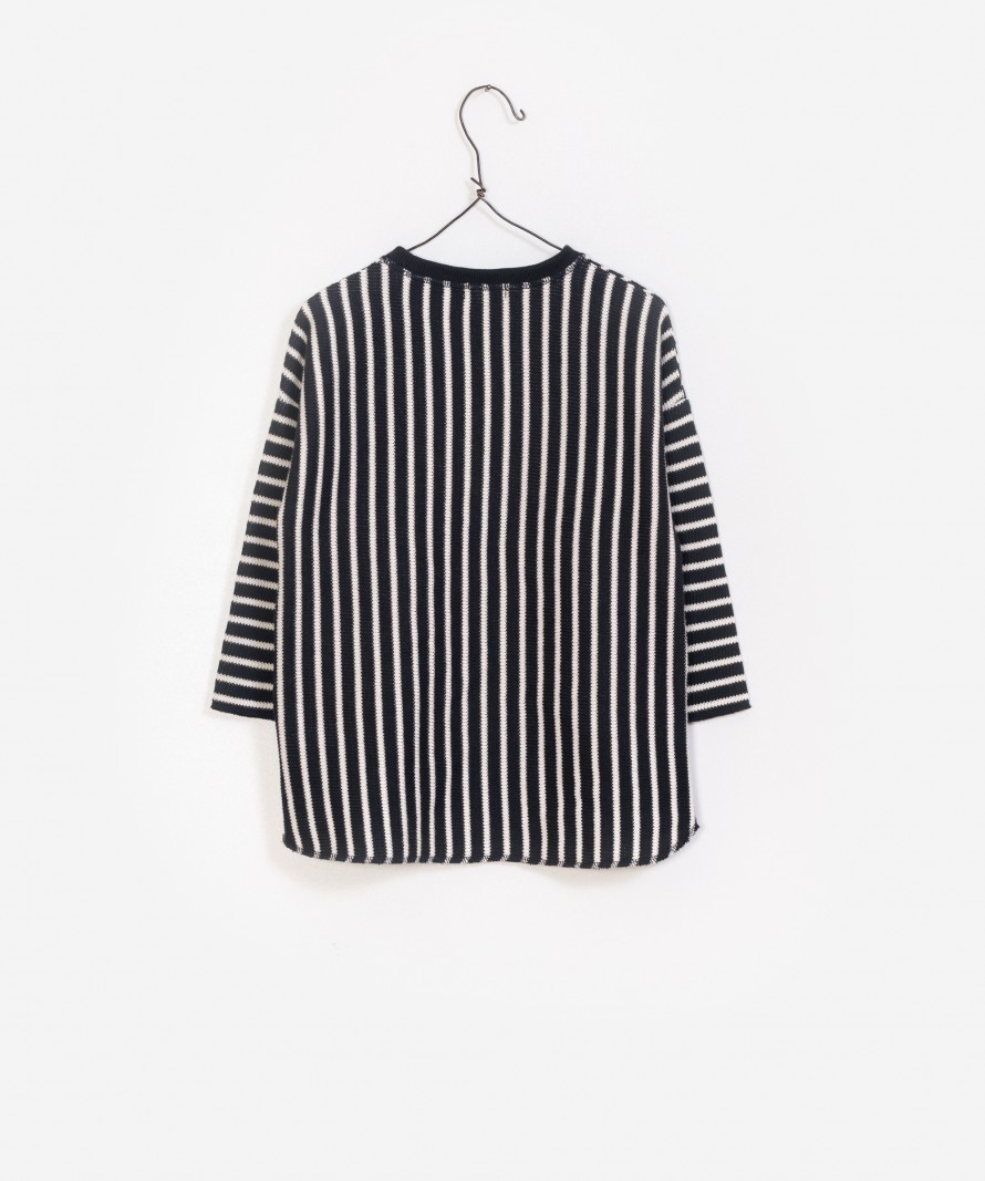 Vestido Dupla Face Riscas