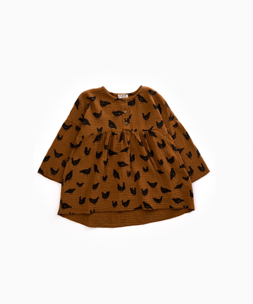 T�nica Tecido Estampada