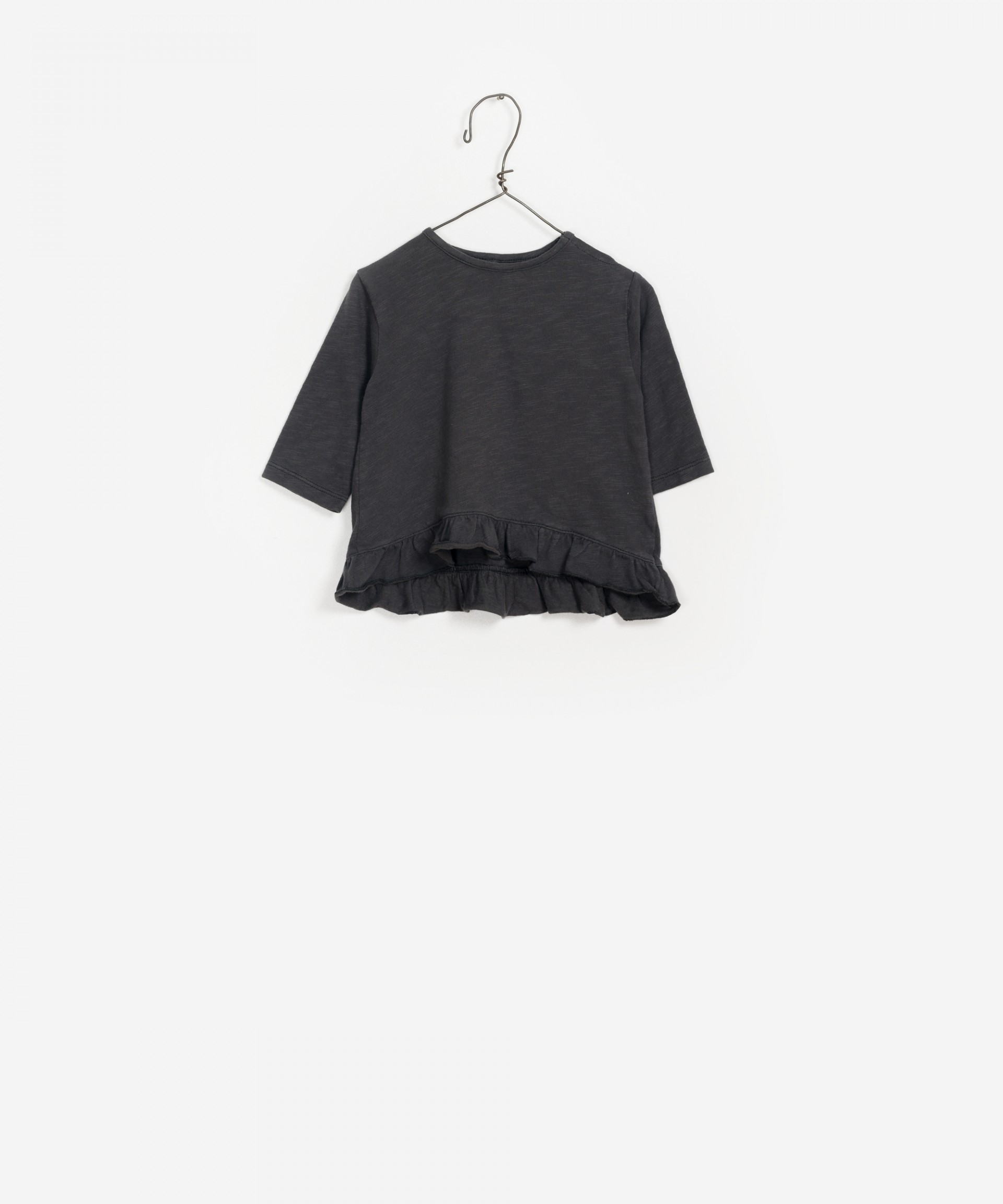 Ruffled Jersey LS T-shirt