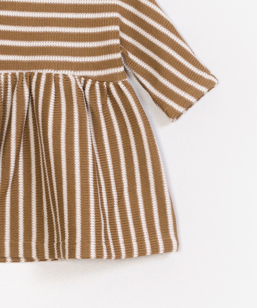Striped Double Face Dress