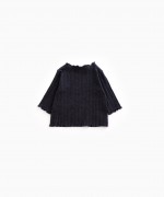 Ruffled Organic Cotton Sweater