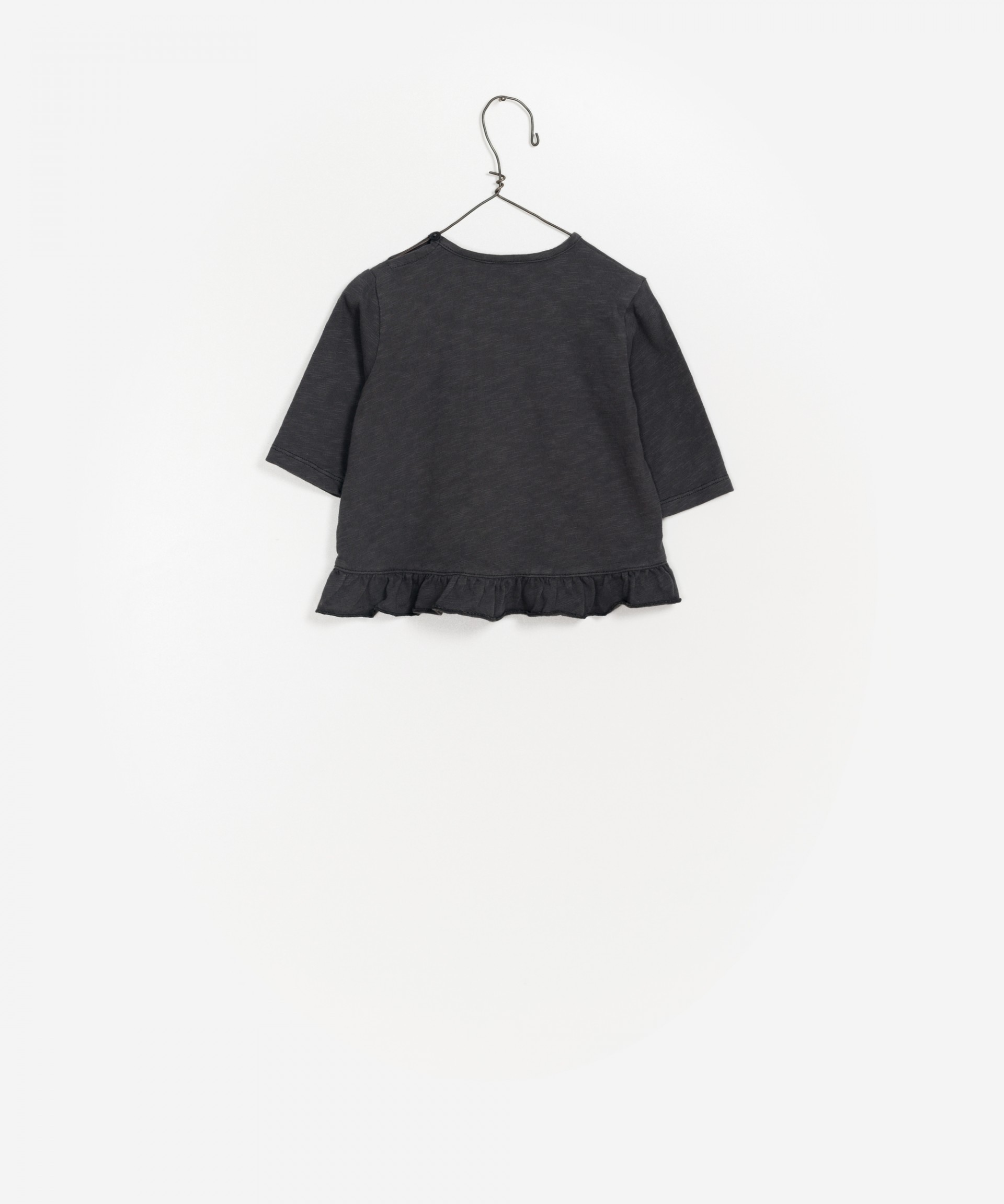 Ruffled Jersey LS T-shirt