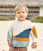 Knitted sweater in organic cotton | Weaving
