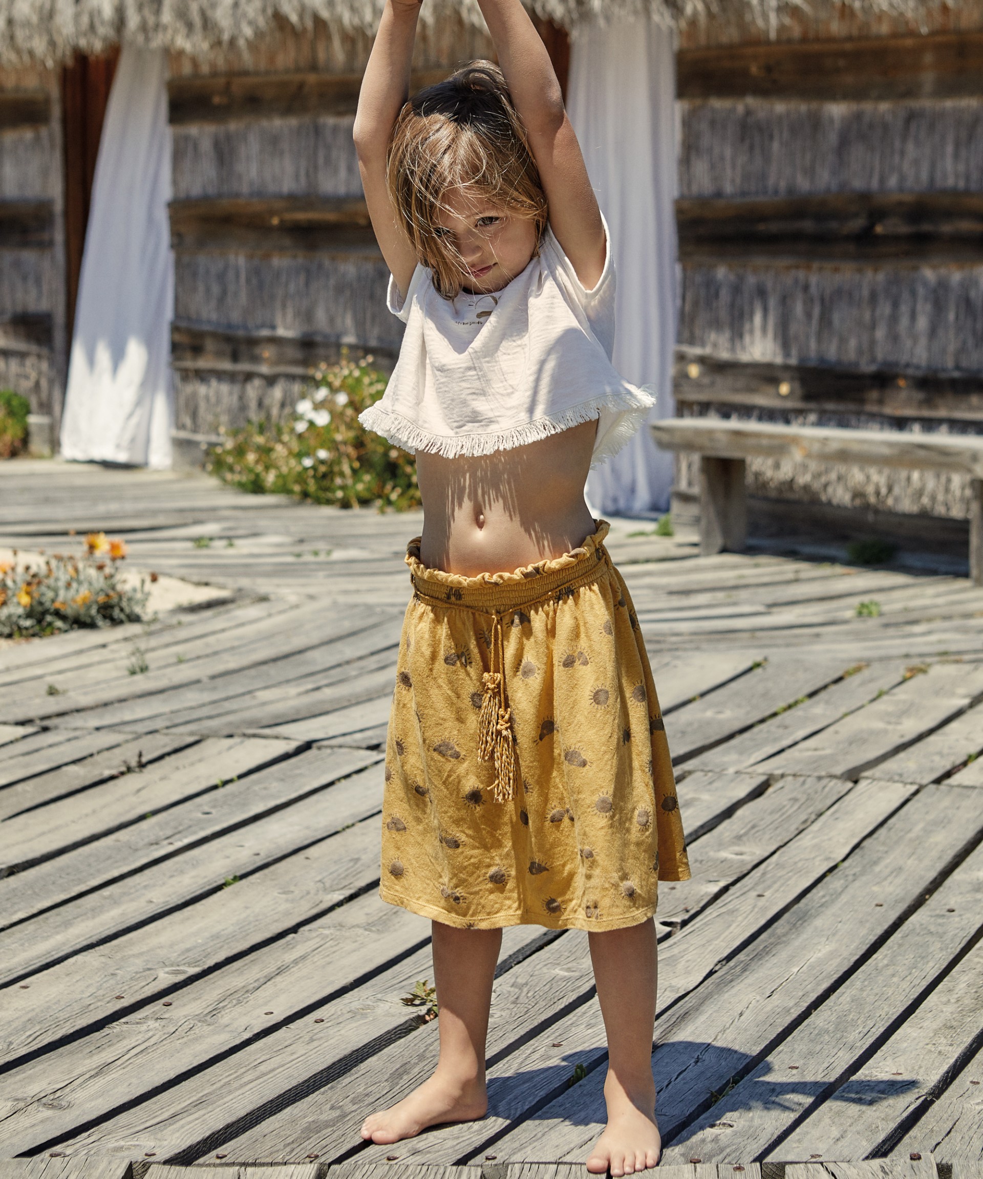 T-shirt curta em algod�o org�nico | Weaving