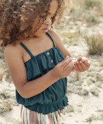 Camisola de al�as com folhos | Weaving